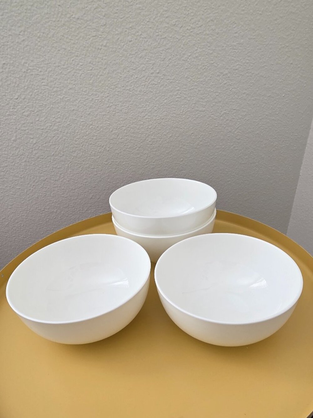 Mikasa Lausanne Cereal Soup Bowls 6" White Bone China‎ Set of 4